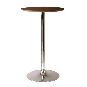 Winsome Wood Kallie 23.5 Inch Round Pub Table in Cappuccino - All