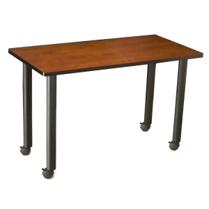 Boss Chairs Boss 36 x 24 Training Table w/ Castres in Cherry - All