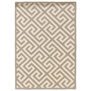 Linon Silhouette Rug In Grey And White 1'10 x 2'10 - All