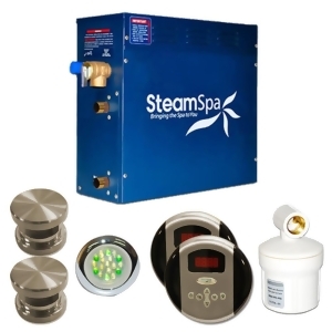 Steam Spa Royal Package for Steam Spa 12kW Steam Generators in Brushed Nickel - All