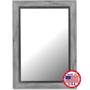 Hitchcock Butterfield Weathered Grey And Matt Black Framed Wall Mirror - All
