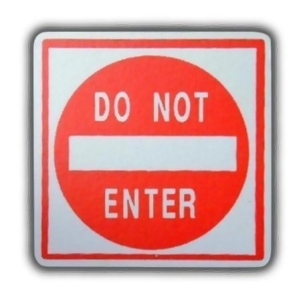 One World Road Sign Do Not Enter Wooden Drawer Pulls Set of 2 - All