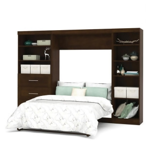 Bestar Pur 120 Full Wall Bed Kit In Chocolate - All
