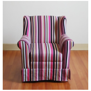 4D Concepts Girls Wingback Chair Striped in Multi Colored - All