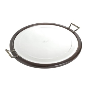 Go Home Round Mirrored Tray - All