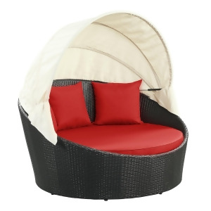 Modway Siesta Canopy Daybed in Espresso Red - All