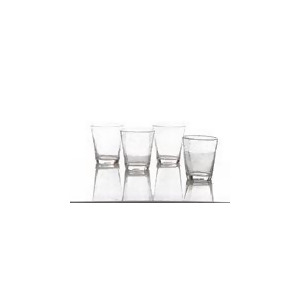 Abigails Bubble Glass Water In Clear Set of 4 - All