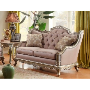 Homelegance Fiorella Love Seat In Dusky Taupe - All