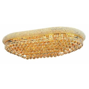 Lighting By Pecaso Adele Collection Flush Mount Oval L40in W24in H12in Lt 24 Gol - All