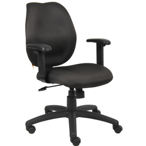 Boss Chairs Boss Black Task Chair w/ Adjustabl Arms - All