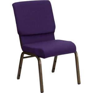 Flash Furniture Hercules Series 18.5 Inch Wide Royal Purple Stacking Church Chai - All