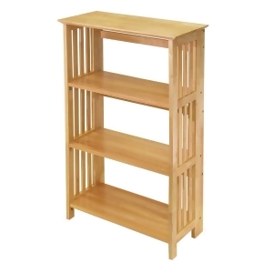 Winsome Wood Mission 4-Tier Shelf in Natural - All