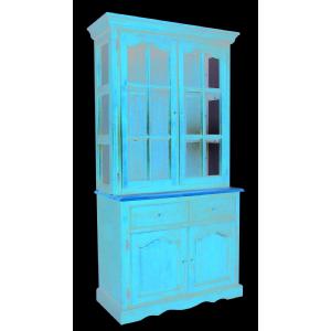 Sunset Trading 19 Two Door One Drawer Buffet and Lighted Hutch - All