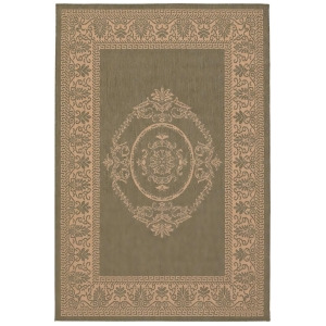 Couristan Recife Antique Medallion Rug In Green-Natural - All