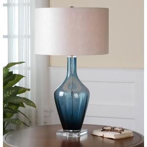 Uttermost Hagano Blue Glass Table Lamp - All