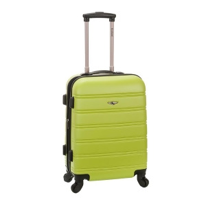 Rockland Lime Melbourne 20 Expandable Abs Carry On - All