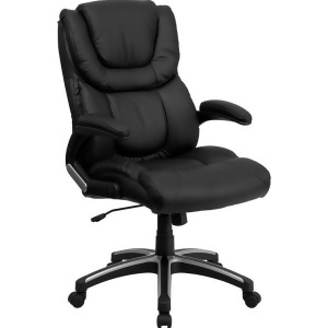Flash Furniture High Back Black Leather Executive Office Chair Bt-9896h-gg - All