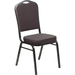 Flash Furniture Hercules Series Crown Back Stacking Banquet Chair w/ Gray Fabric - All