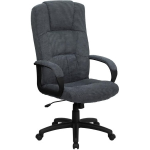 Flash Furniture High Back Gray Fabric Executive Office Chair Bt-9022-bk-gg - All