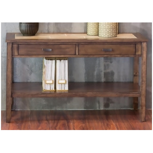 Liberty Furniture Mesa Valley Sofa Table in Tobacco - All