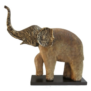 Modern Day Accents Trompa Bronze And Wood Elephant - All