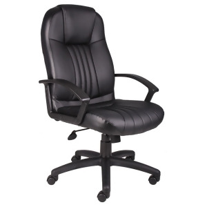 Boss Chairs Boss High Back Leather Plus Chair - All