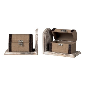 Sterling Industries 89-8014/S2 Travellers Trunk Bookends - All