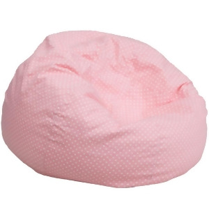 Flash Furniture Oversized Light Pink Dot Bean Bag Chair Dg-bean-large-dot-pk-g - All
