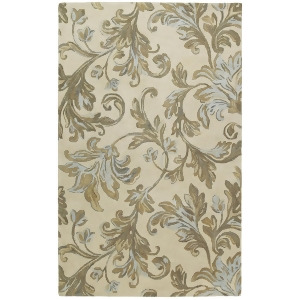 Kaleen Calais Floral Waterfall Rug In Ivory - All