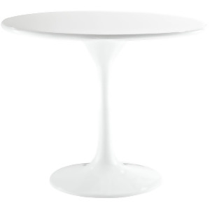 Modway Lippa 24 Inch Fiberglass Side Table in White - All