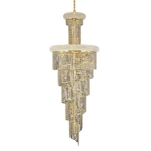 Lighting By Pecaso Adrienne Collection Large Hanging Fixture D22in H60in Lt 22 G - All