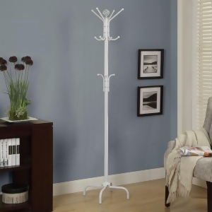 Monarch Specialties I 2006 White Metal 70 Inch Coat Rack - All