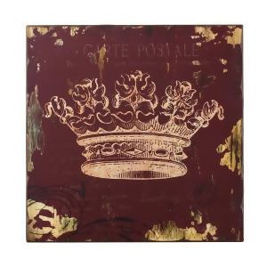 Sterling Industries 129-1032 Red Crown Print Wall Dicor - All