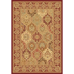 Rugs America New Vision Panel Cherry P108-chr Rug - All