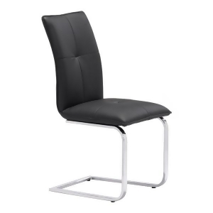 Zuo Modern Anjou Dining Chair in Black Set of 2 - All