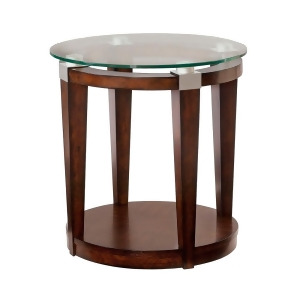 Hammary Solitaire Round Accent Table in Rich Dark Brown - All