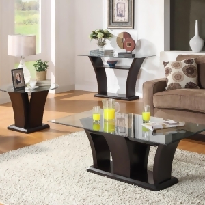 Homelegance Daisy 3 Piece Coffee Table Set in Espresso - All