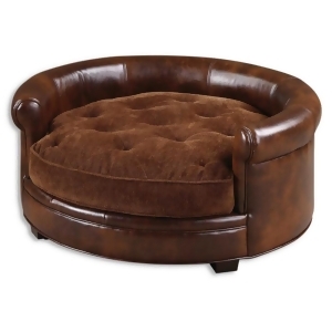 Uttermost Lucky Pet Bed w/ Russet Brown Cushion - All