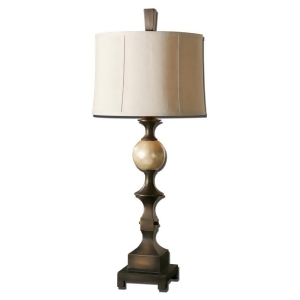 Uttermost Tusciano Table Lamp w/ Khaki Linen Fabric Shade - All