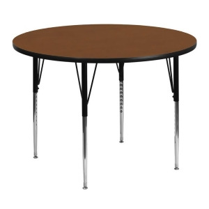 Flash Furniture 48 Inch Round Activity Table w/ 1.25 Inch Thick High Pressure Oa - All