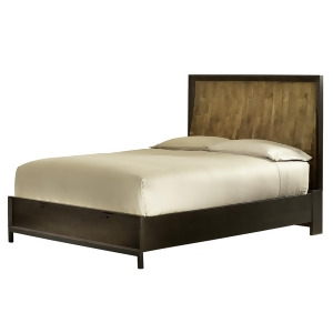 Legacy Kateri Curved Panel Bed With Storage Footboard In Hazelnut And Ebony - All