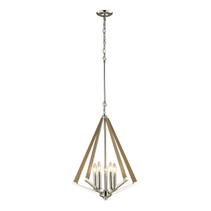 Elk Lighting Madera Collection 5 Light Pendant In Polished Nickel 31474/5 - All