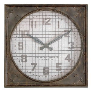 Uttermost Warehouse Wall Clock w/ Grill - All