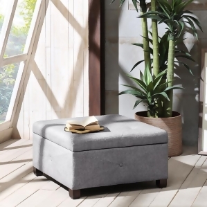Madison Park Aspen Ottoman In Charcoal - All