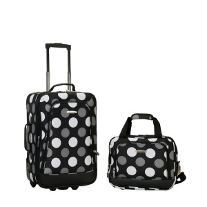 Rockland Black Dot 2 Piece Luggage Set - All
