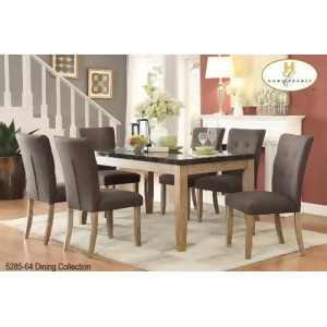 Homelegance Huron 7 Piece Dining Room Set w/Faux Marble Top in Light Oak - All