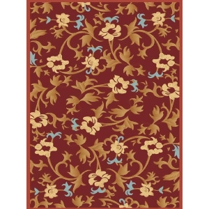 Rugs America Torino Bouquet Red 1415-Red Rug - All