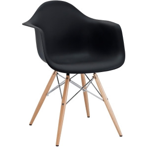 Modway Pyramid Dining Armchair in Black - All
