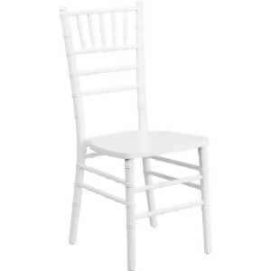 Flash Furniture Flash Elegance White Wood Chiavari Chair - All