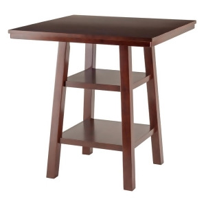 Winsome Wood Orlando High Table w/ 2 Shelves - All